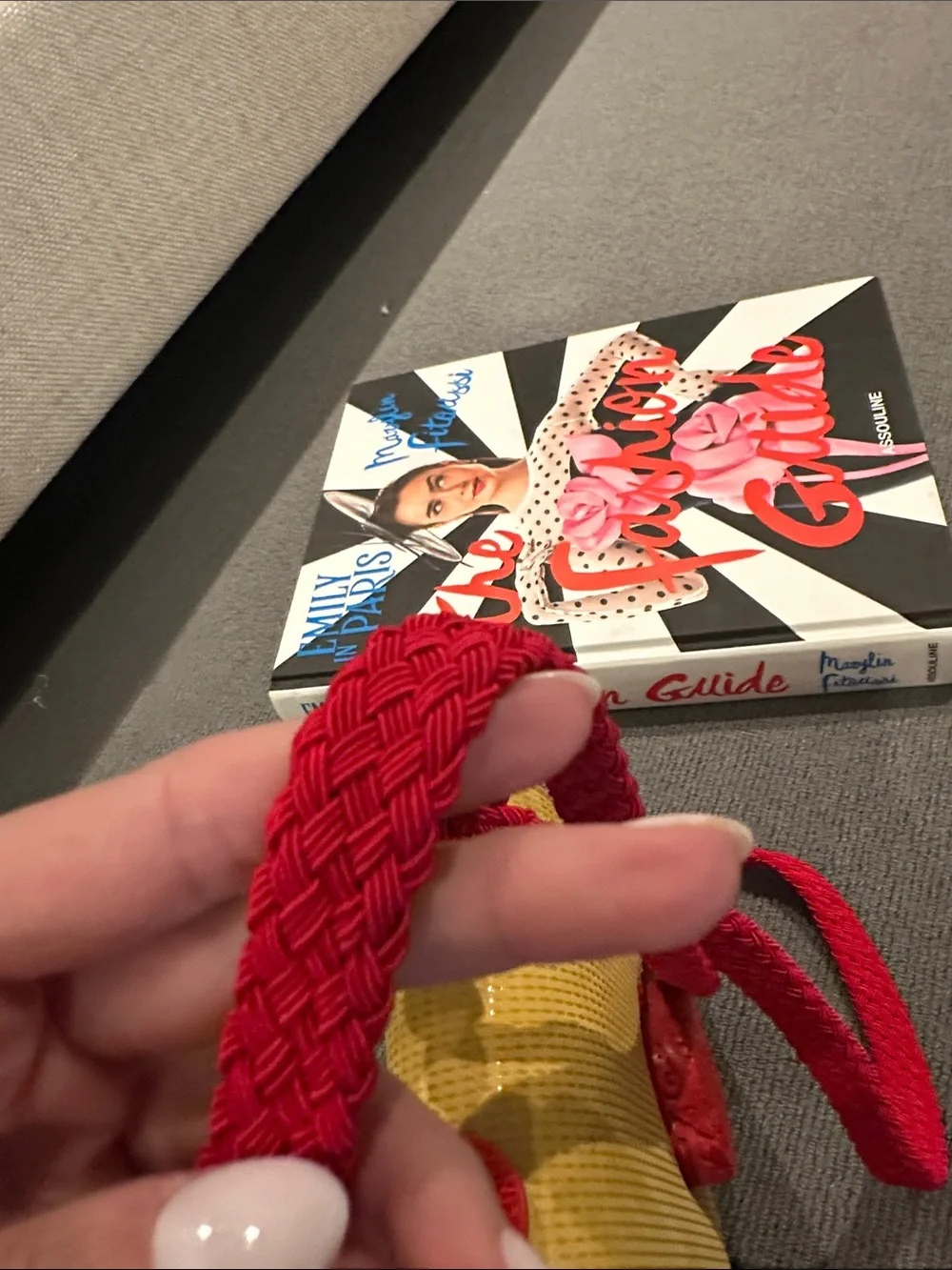 Vintage Rafael Sanchez Crossbody Bag in Yellow and Red